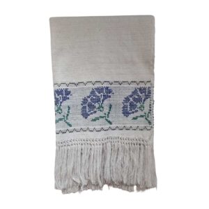 Rebozo blanco telar