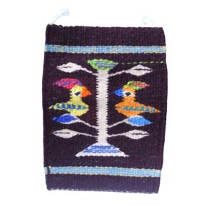 Tapete árbol de la vida lana café oscuro