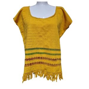 Blusa amarilla telar