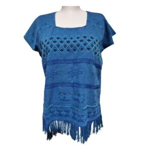 Blusa azul tornasol