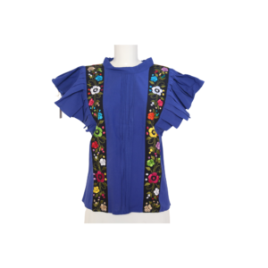 Blusa olanes azul rey