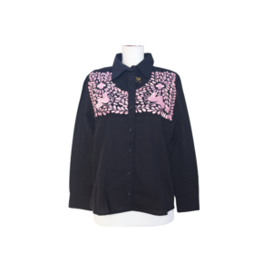 Camisa bordado rosa