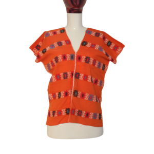 Chuee naranja en telar de cintura