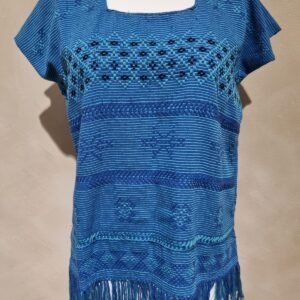 Blusa azul tornasol