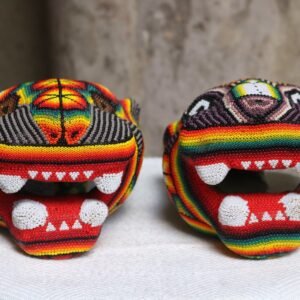 Cabeza jaguar chaquira