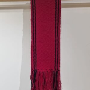 Ceñidor rojo con negro