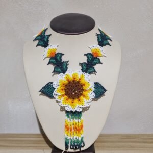 Collar girasol blanco
