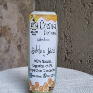 Crema corporal de miel y sábila