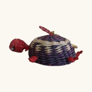 Llavero tortuga de jipijapa