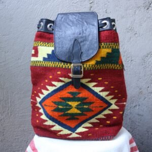 Mochila multicolor lana