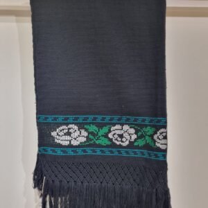 Rebozo negro telar